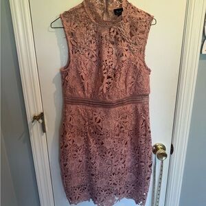 NWT Bardot Lace Mini Dress in Mauve